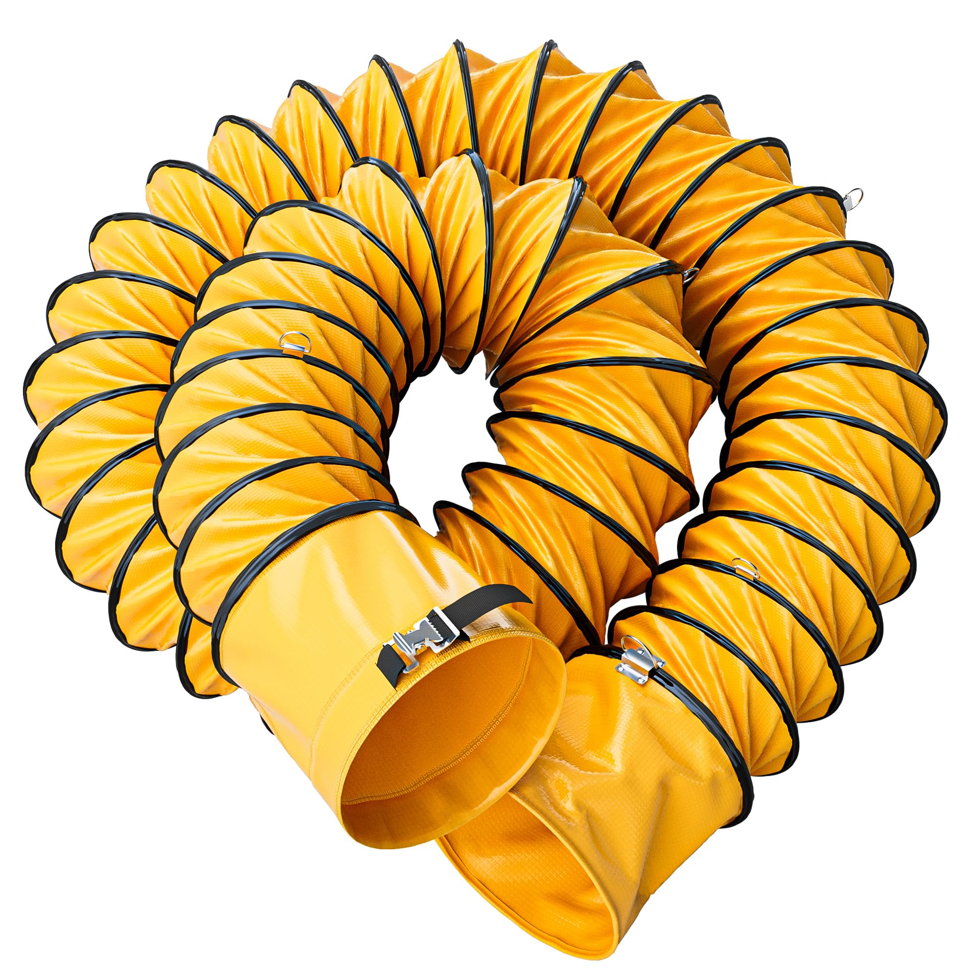 Hon&Guan 10 Inch Heavy-Duty PVC Flexible Duct 25FT