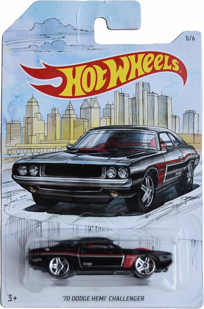 ホットウィール クラシックス '70 ヘミ チャレンジャー チェイス Amazon.com: Hot Wheels '70 Dodge Hemi Challenger, Black 5/6 : Toys