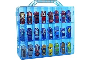 Bins & Things 48 Car Double Sided Hot Wheels Display Case and...