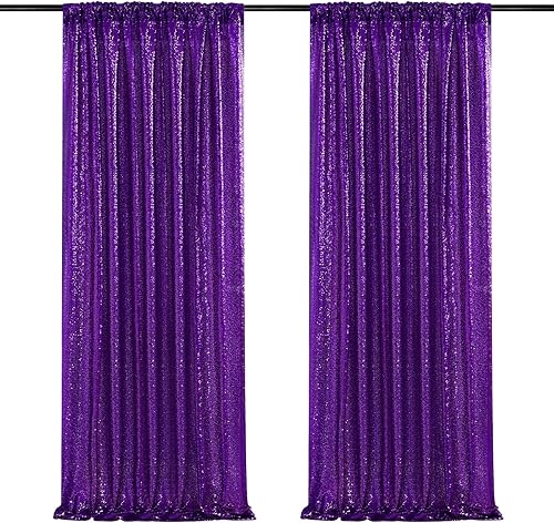 Cortina de lentejuelas doradas de 2 x 8 pies, telón de fondo para fotografía de boda, fondo para fotografía