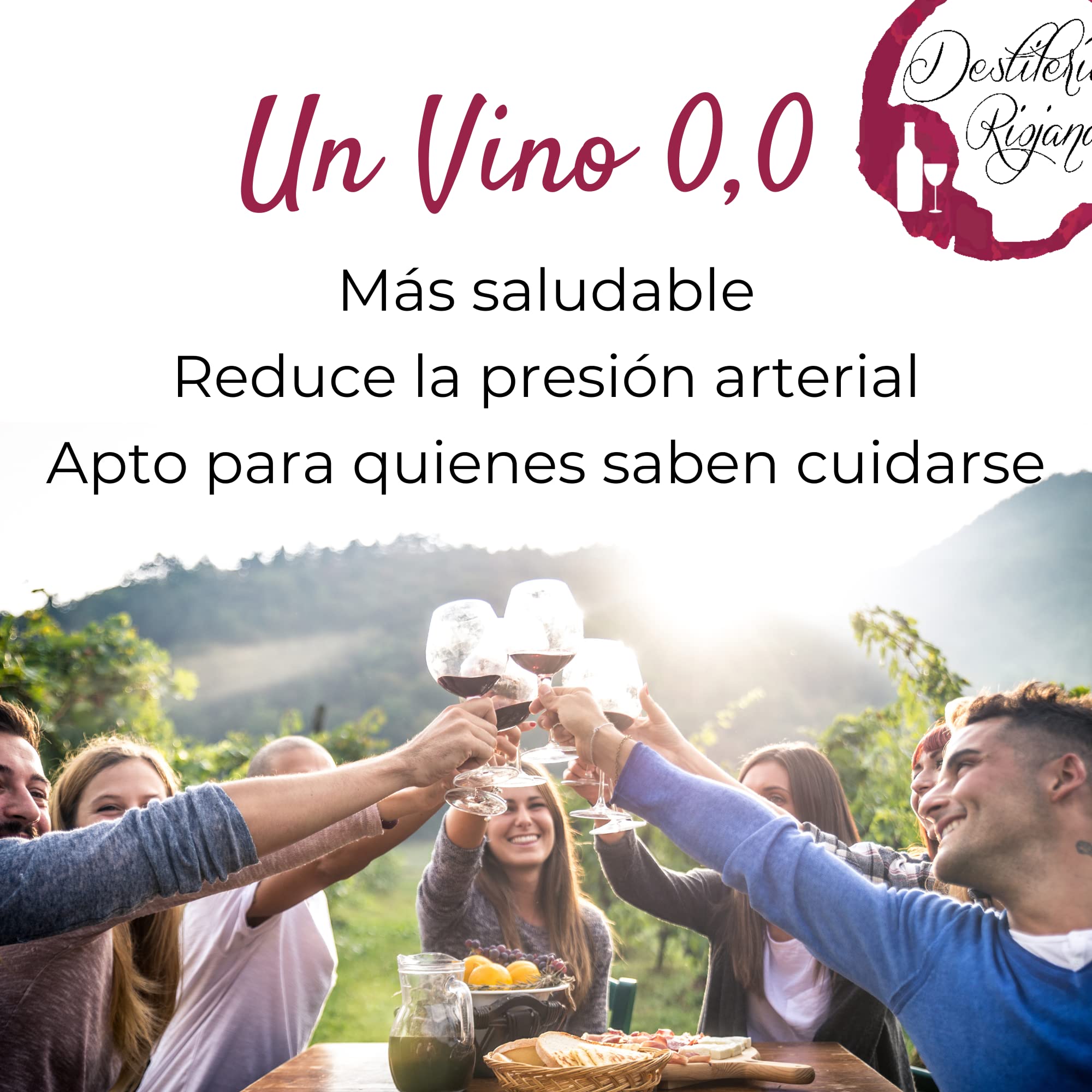 Vino Sin Alcohol Tinto 10L - Bag In Box Vino Tinto. Vino Sin Alcohol 0,0 Vino Desalcoholizado, Saludable, con Antioxidantes y Todo el Sabor a Vino