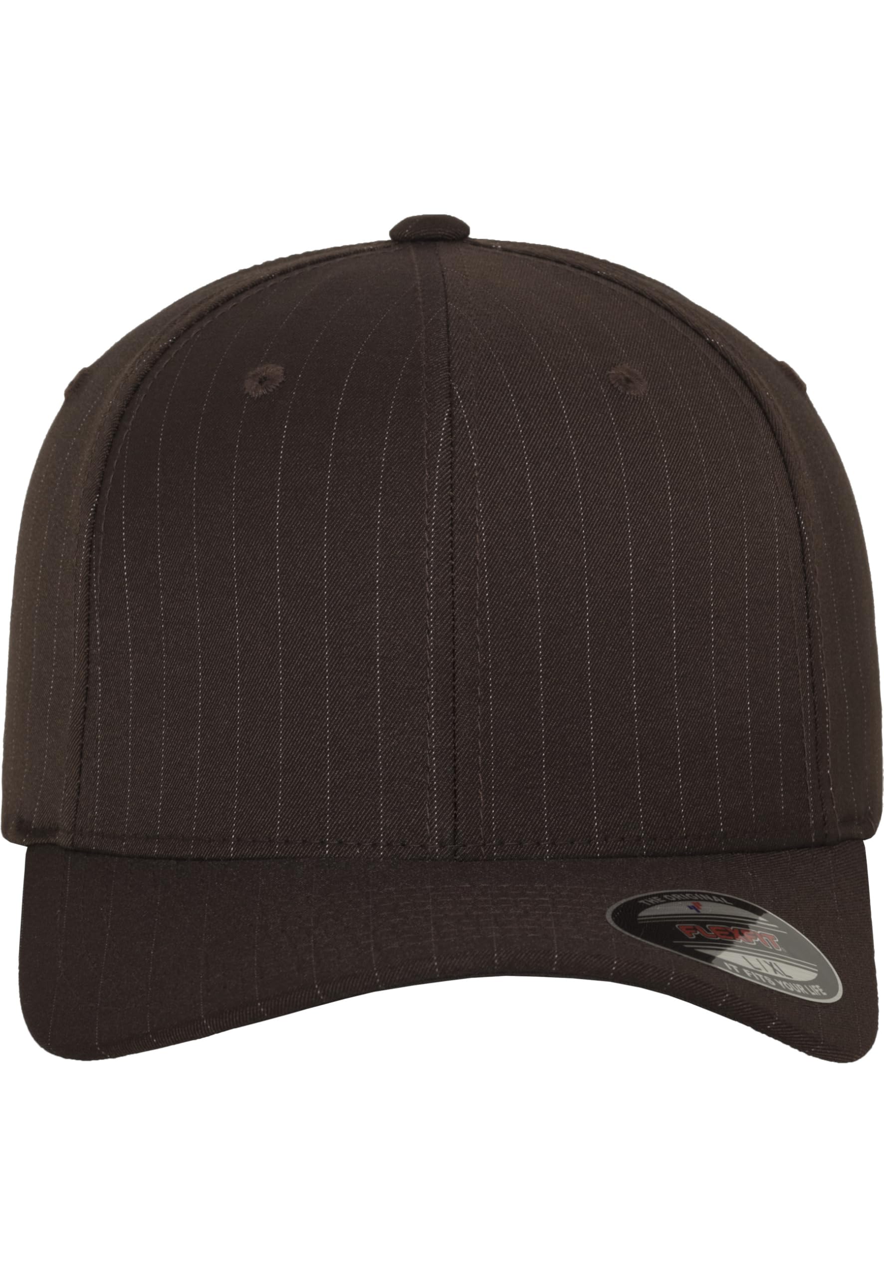 Flexfit Erwachsene Mütze Pinstripe, Bro/Wht, S/M