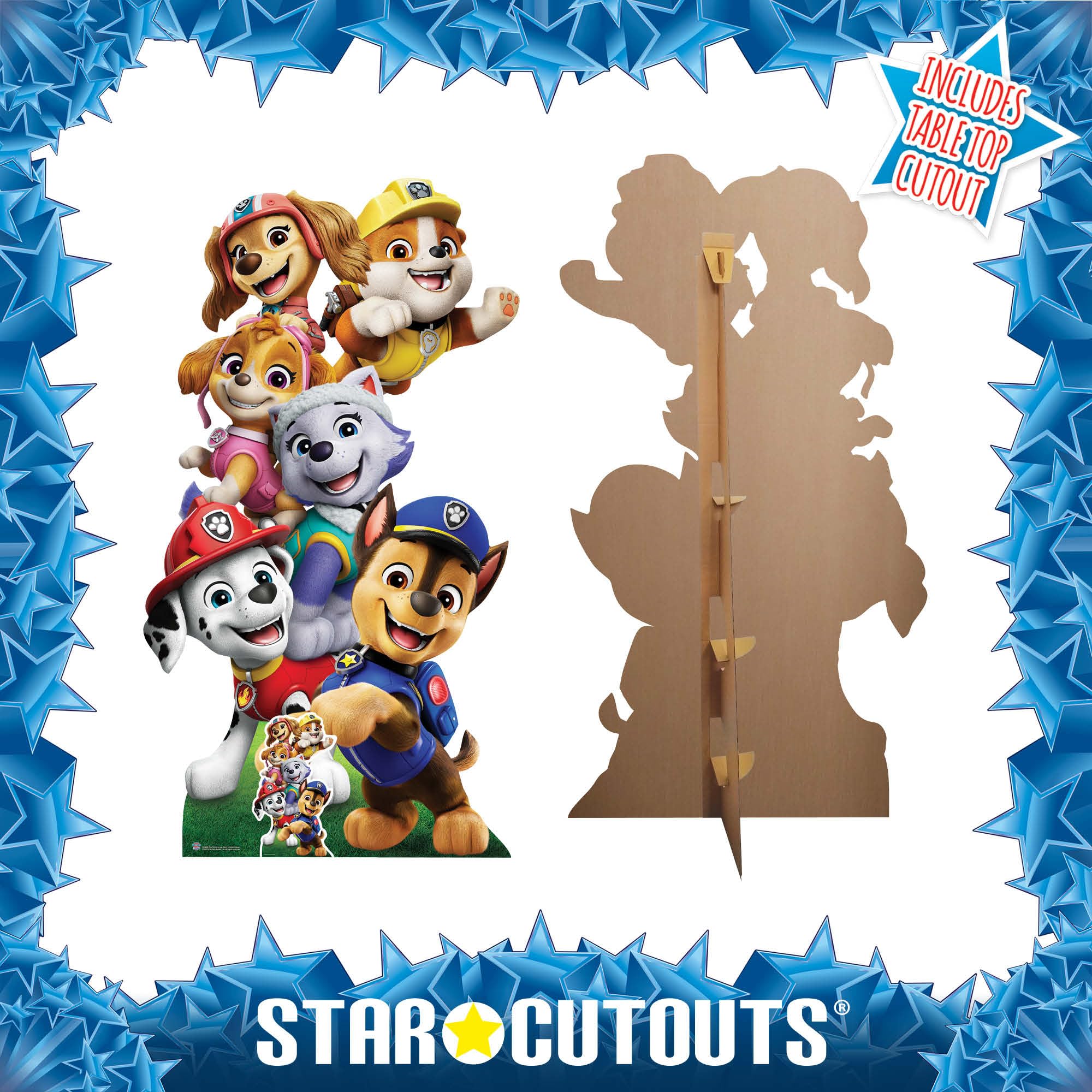 Star Cutouts Cartonato SC4602 Paw Patrol, altezza 164 cm, ideale per feste a tema Paw Patrol, compleanni, fan, decorazioni per stanze ed eventi