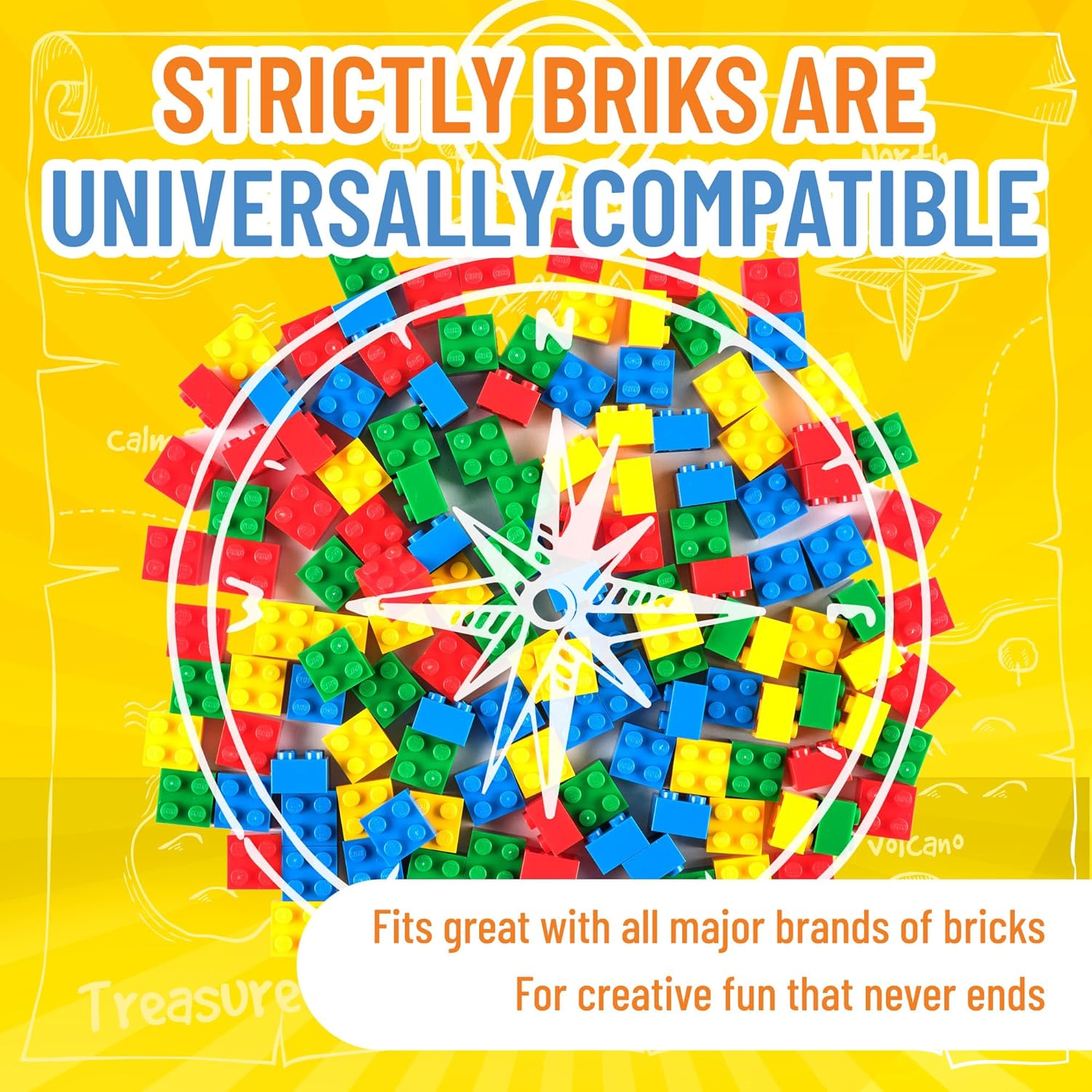 Strictly Briks Building Blocks Starter Kit, 144 Pack Brick Set, Creative Play Kit for Building Toy & Kids Play Set Compatible with Lego, 2 x 2 Peg, Classic Colors