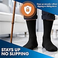 Vista 7 de Debra Weitzner Diabetic Socks For Men and Women Loose Fit Non-Binding Cotton Crew Socks 6 Pairs