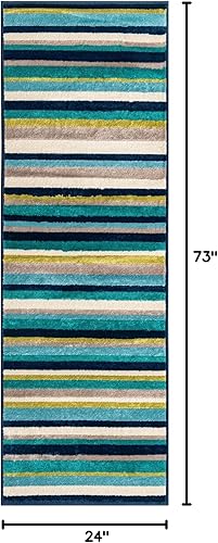 Miniatura 2 de Unique Loom Azalea Collection - Alfombra Glenn (Runner 2' 0" x 6' 0", amarillobeige)