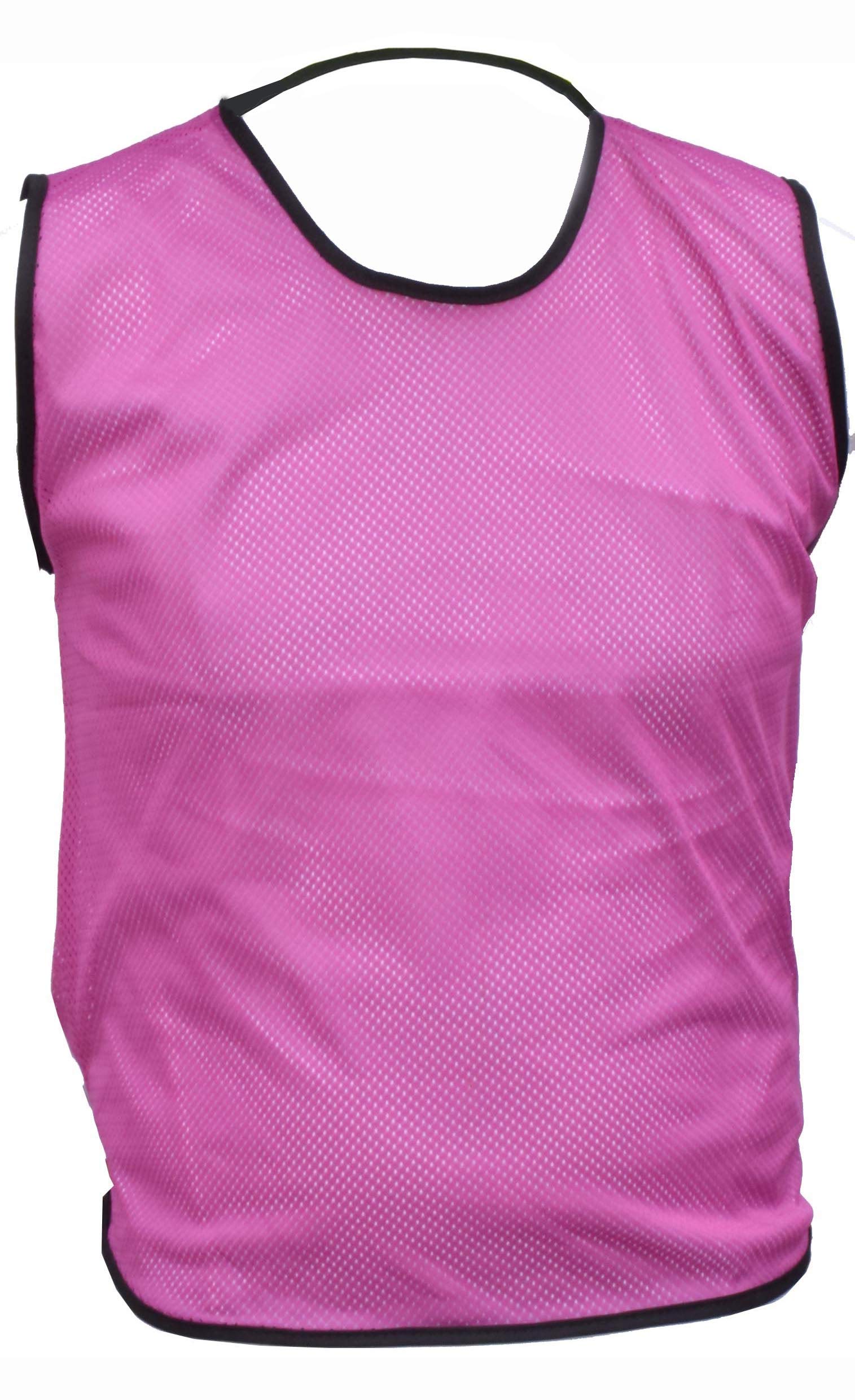 1 X Single Sports Training Bibs Football Rugby Hockey Netball Cricket Volleyball Vests Soccer Sports Club (7 Sizes 13 colours) (YM (Under 8), Purple)