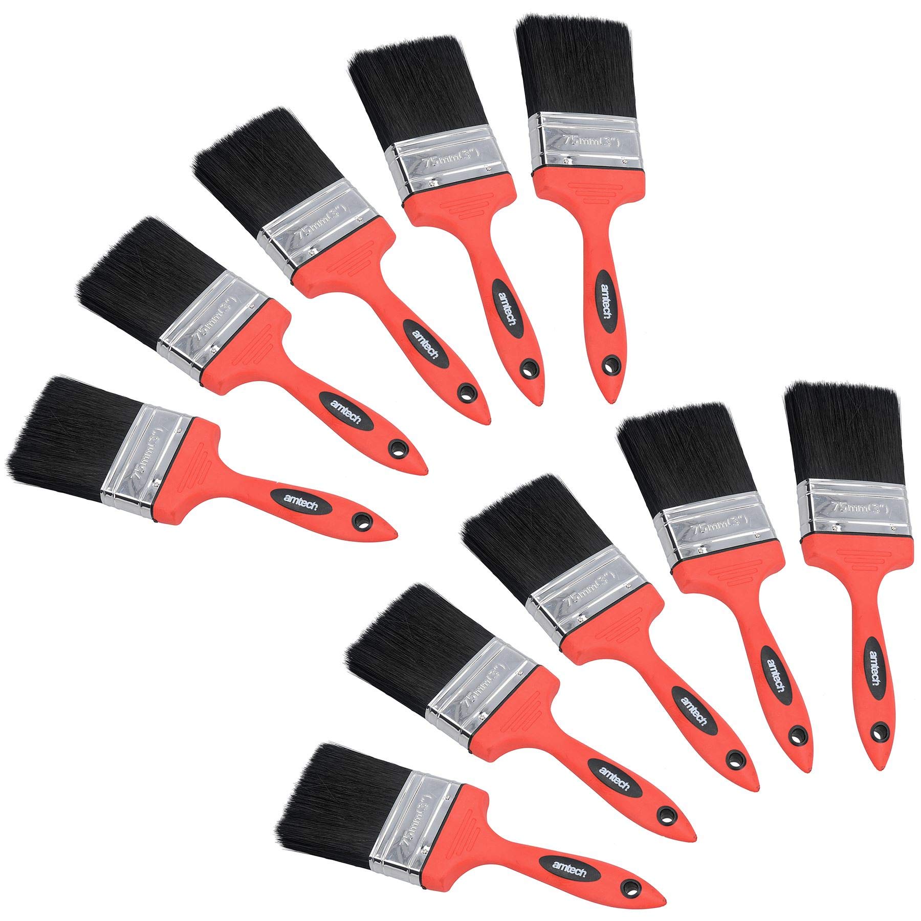 Pinceaux de peinture sans perte de poils 75mm pour finitions lisses