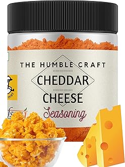 The Humble Craft Cheddar Cheese Seasoning Powder - Cheese Powder for Popcorn, Pasta, Spread, Dip & Marinade - 250gms
