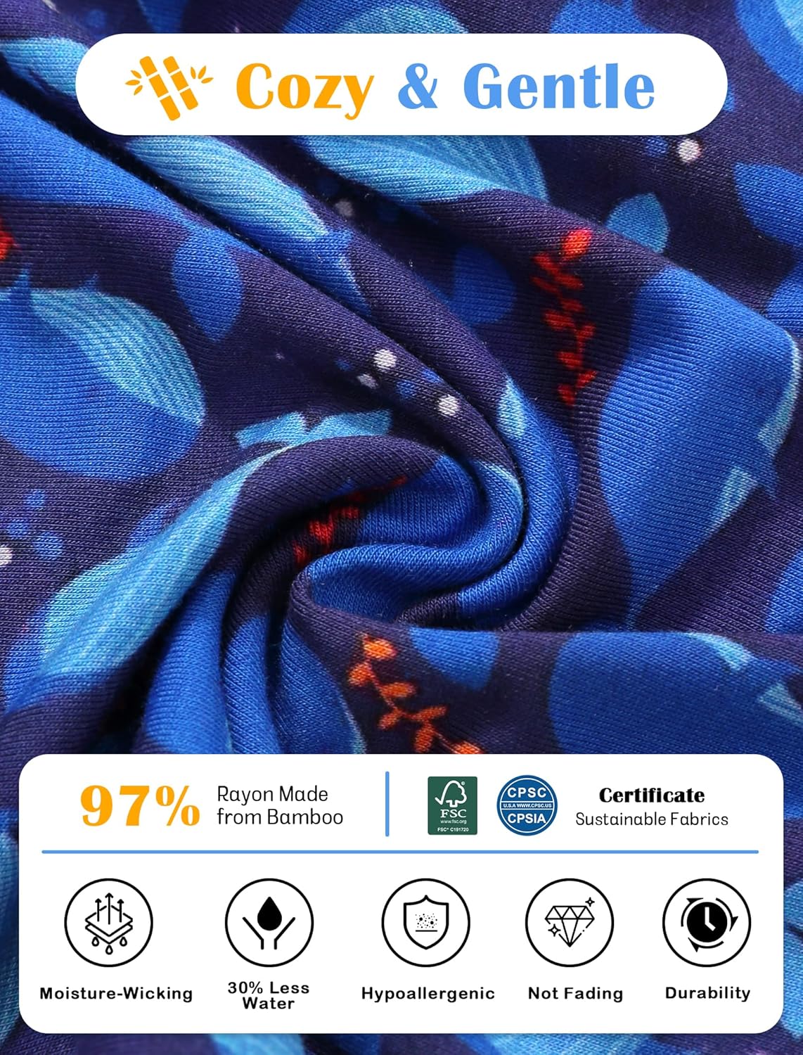 JunNeng Viscose from Bamboo Baby Boy Sleeper with Mitten Cuffs, Footless Soft Zippy Pajamas, Sleep N' Play Romper 0-18 Months - Image 6