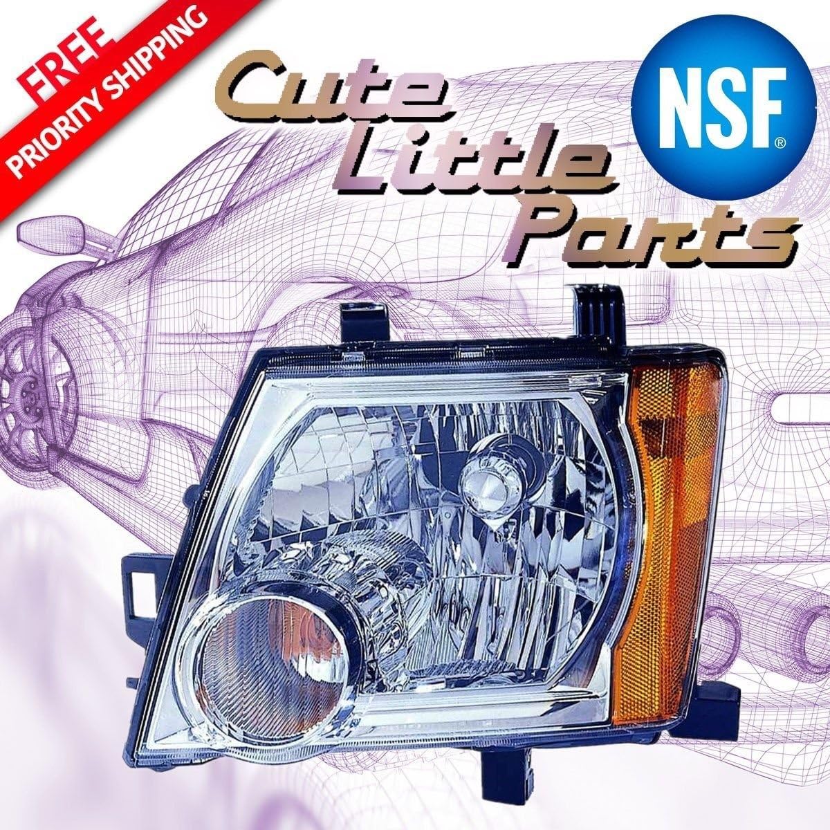 Depo 333-1160L-ACN Jeep Liberty Driver Side Replaceent Headlight