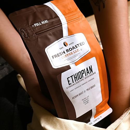 Vista 49 de Fresh Roasted Coffee, Ethiopian Yirgacheffe Kochere, 2 libras (32 onzas), tostado medio, Kosher, molido