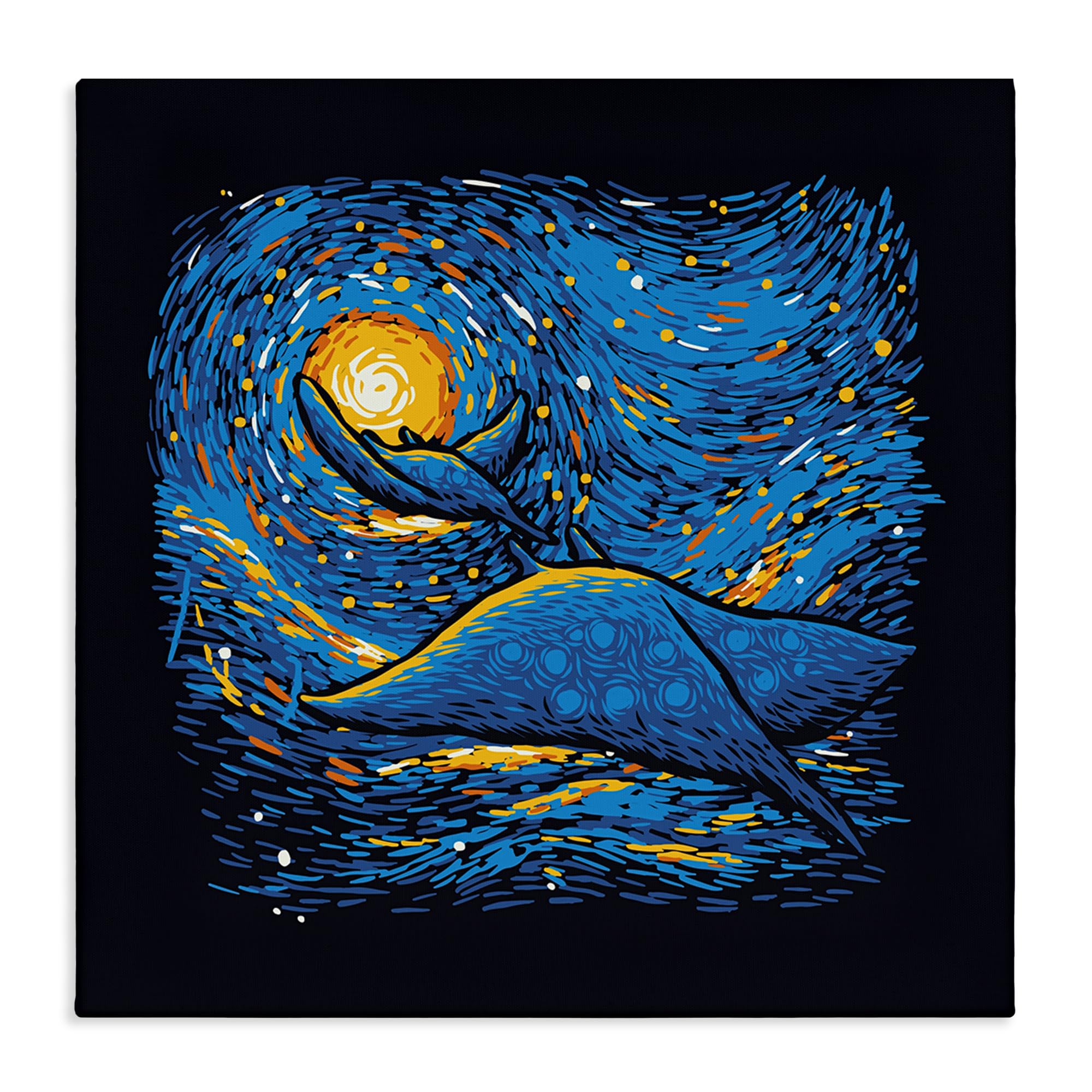 Stupell Industries Unframed 'Impressionist Manta Rays'| Canvas Art