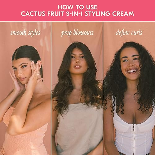 Miniatura 14 de DAE Cactus Fruit 3 en 1 Crema de peinado - Estilos suaves, prepara golpes brillantes, define rizos (5 onzas)