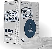 Vista 1 de Pinnacle Mercantile 5lb Box Rags 100% algodón camiseta de punto a granel tamaño surtido todo nuevo material no dobladillo multiusos paños