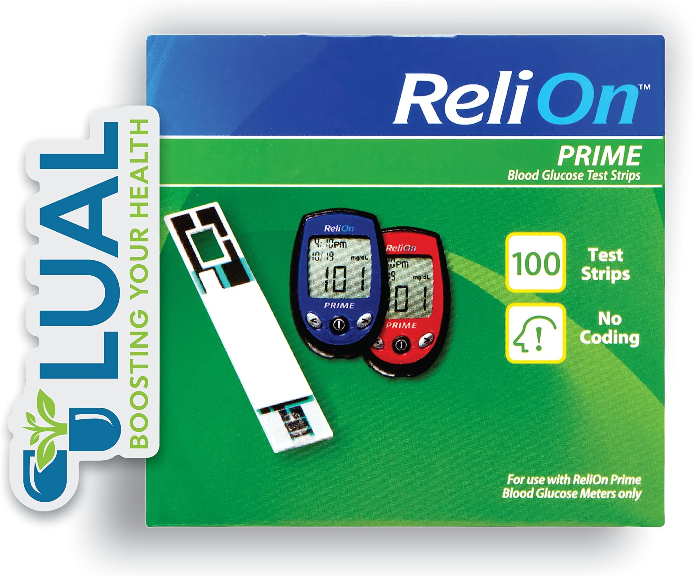 ReliOn Prime Blood Glucose Test Strips, 50 Ct (2 Pack