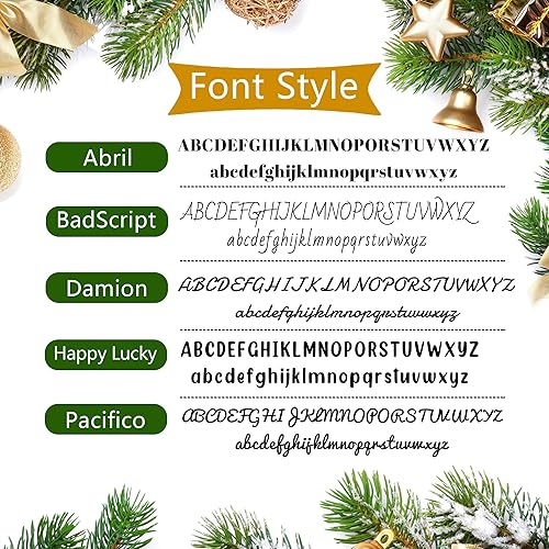 Miniatura 7 de Calcetín de Navidad personalizado con nombre, medias de Navidad personalizadas, regalos de decoración de Navidad personalizados para familiares y