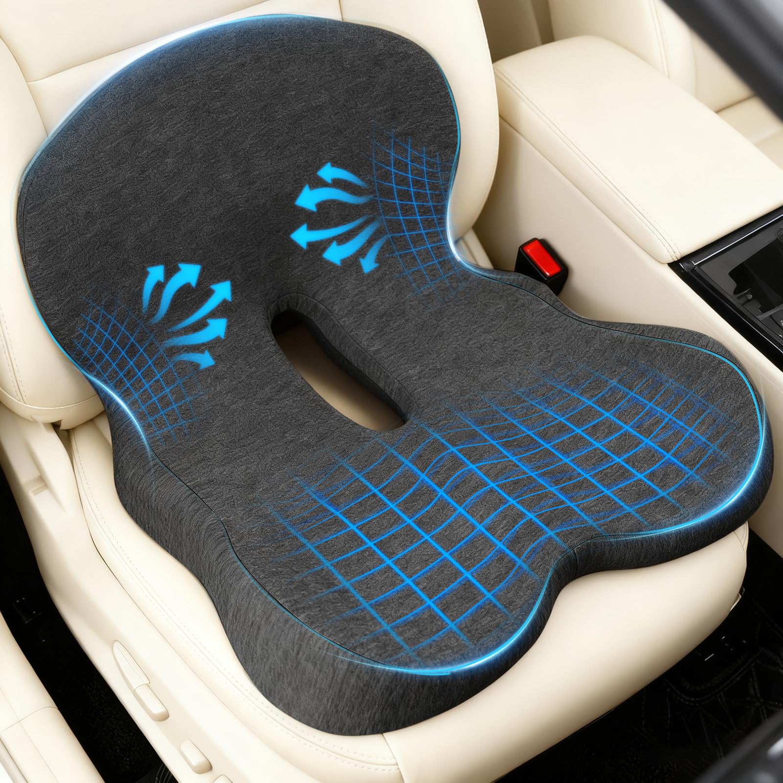 Denchy Memory Foam Car Seat Cushion