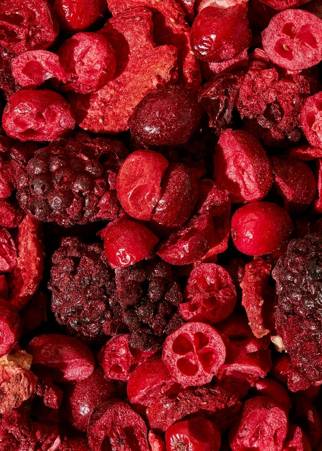 KoRo - Frutti di bosco liofilizzati 350 g - fragole, more e mirtilli rossi - da aggiungere al muesli o nel porridge - 100% frutta