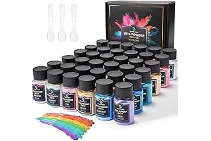 Mica Powder for Epoxy Resin - 36 Vibrant Pigments for Endless Creative Possibilities