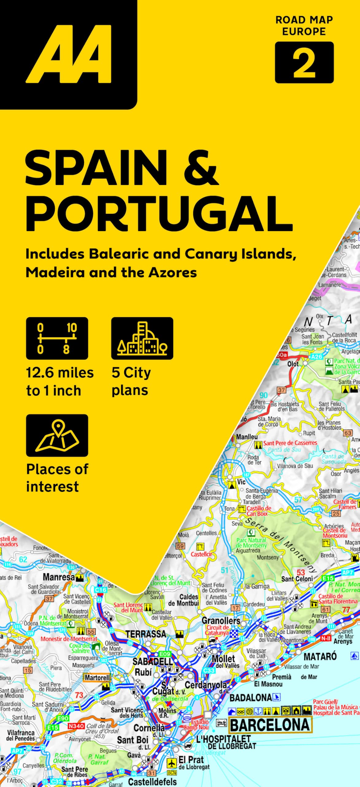 Road Map Spain Portugal 2