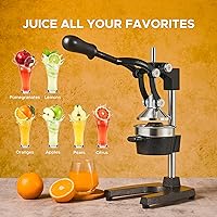 Vista 8 de Exprimidor manual CO-Z Commercial Greade, manual, exprimidor de jugo, naranja, cítricos, limón, granada, Negro