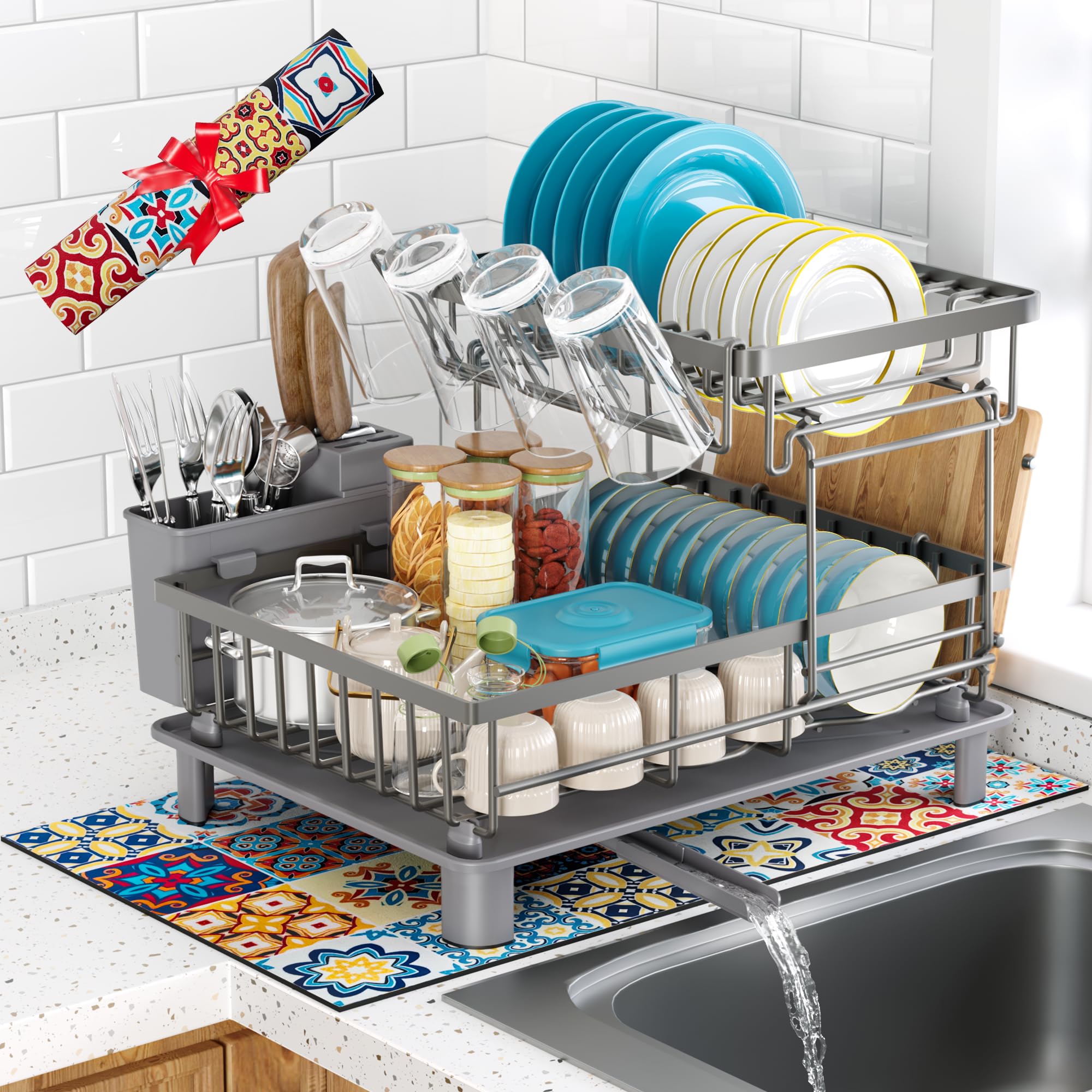 Photo 1 of IMXSUMDA 2 Tier Dish Drying Rack