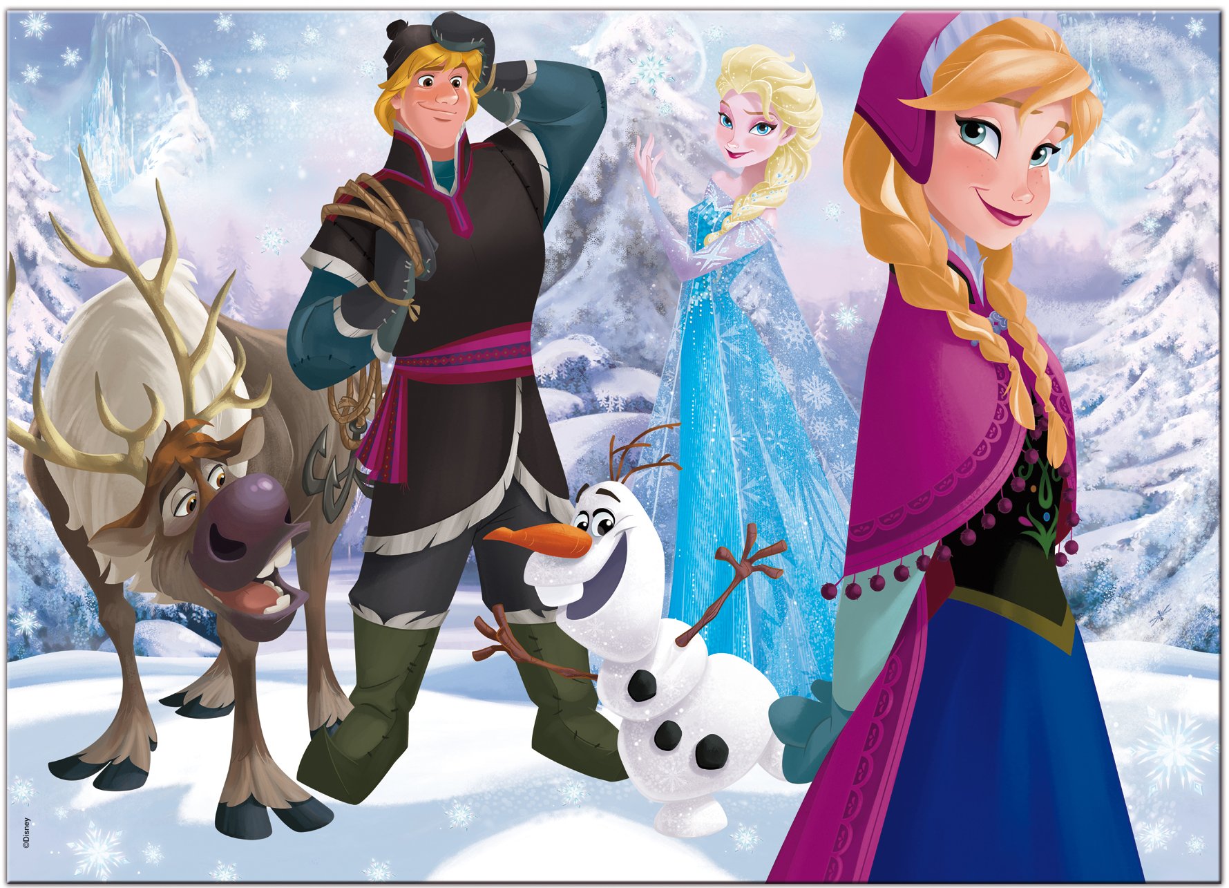 Amazon.com: Disney Frozen 46867 Puzzle DF SUPERMAXI 35-Frozen