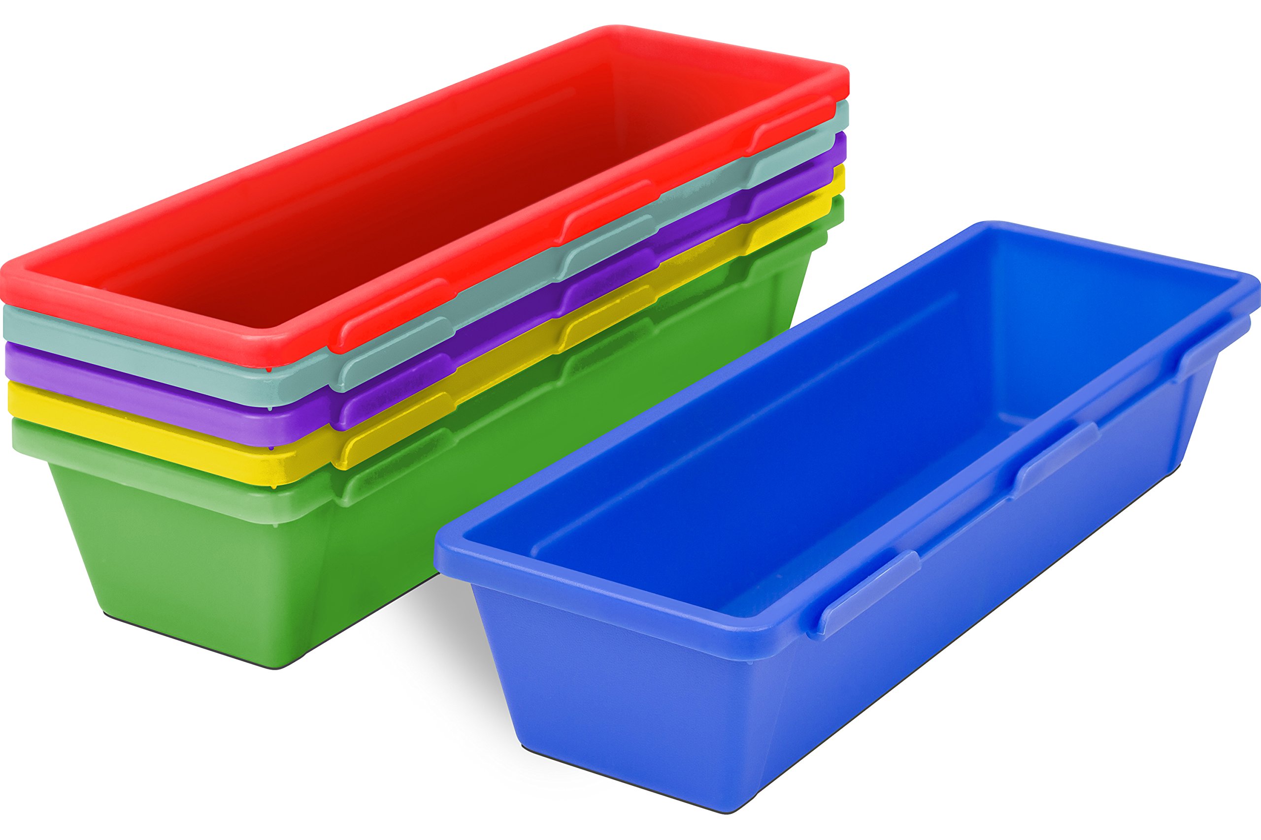 Storex 00160E06C Lot de 6 boîtes de 5 boîtes de rangement de 9 x 3 x 1,9 cm