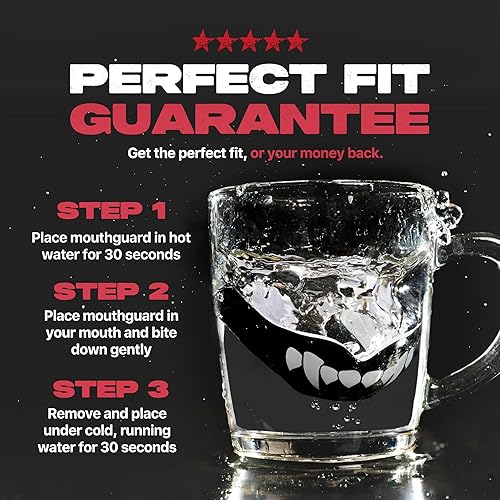 Miniatura 5 de SAFEJAWZ Protector bucal para aparatos ortopédicos, protección superior e inferior, protector bucal extraíble con estuche para boxeo, baloncesto,