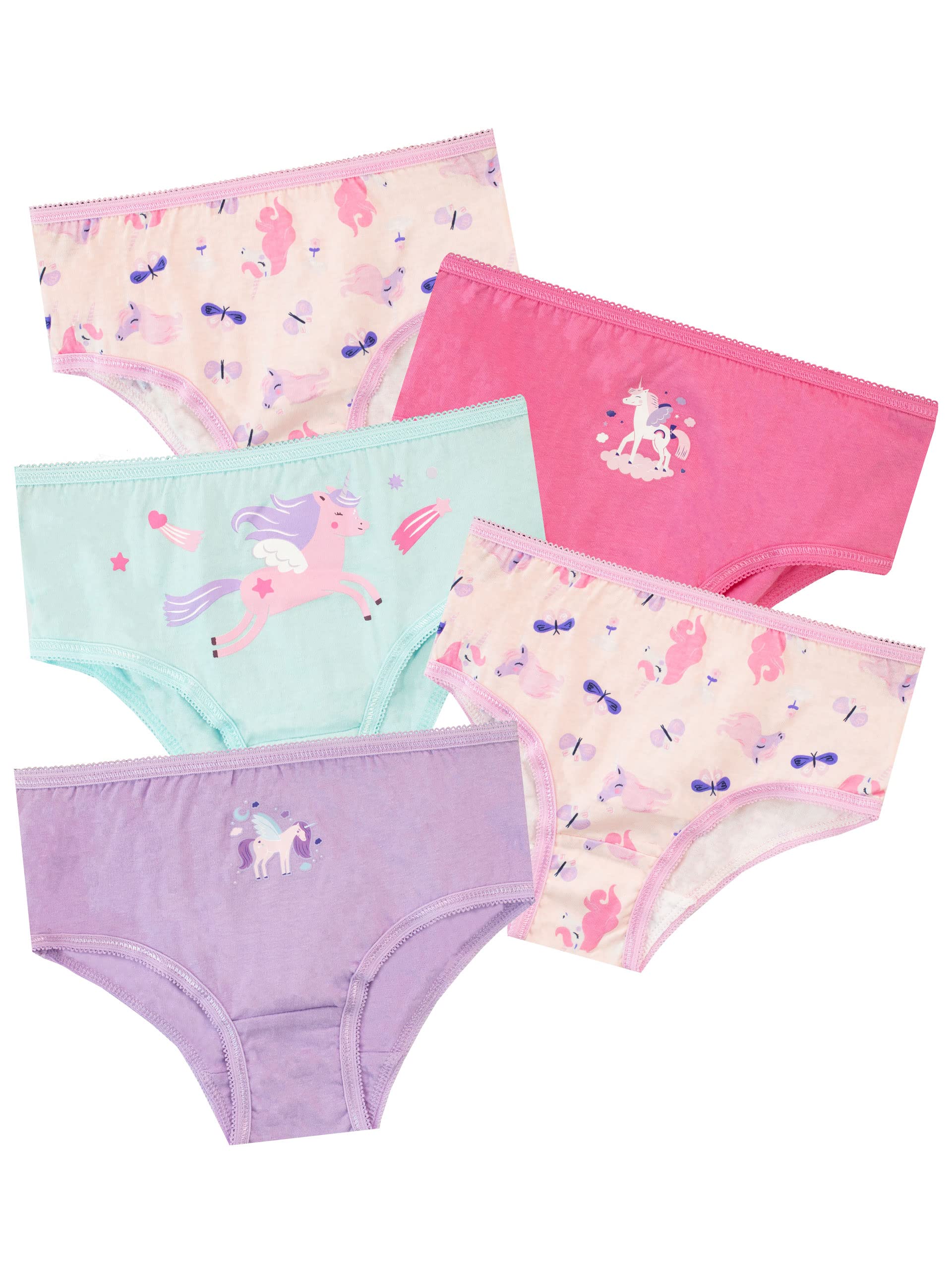 Harry Bear Girls Underwear Pack of 5 Unicorn Multicoloured 6-7 Years