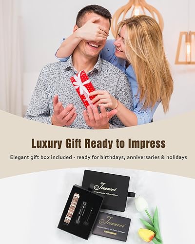Miniatura 6 de Jecanori Pulseras de cobre para hombre, pulseras magnéticas para hombres