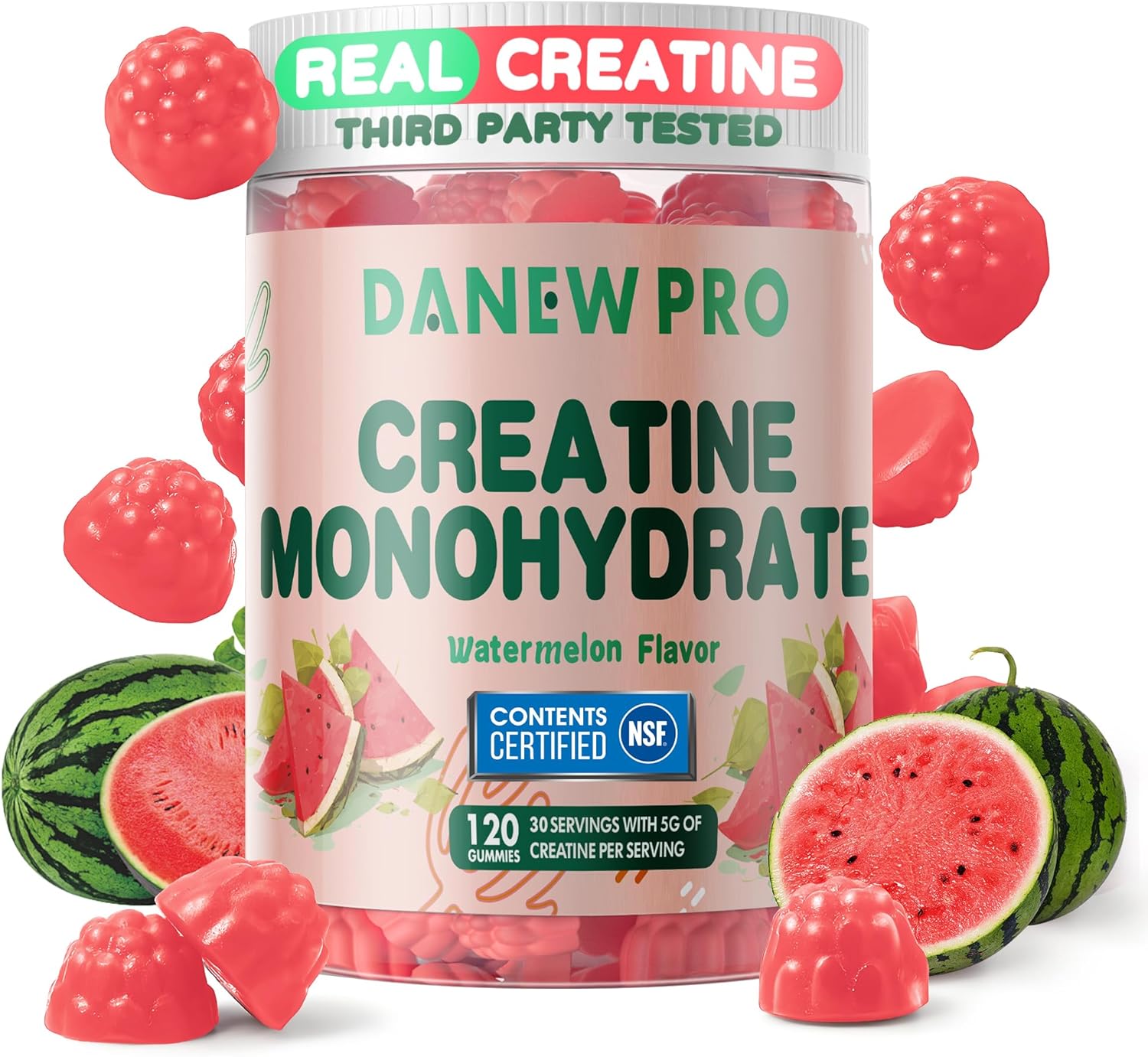 Creatine Monohydrate Gummies 5000mg for Men...