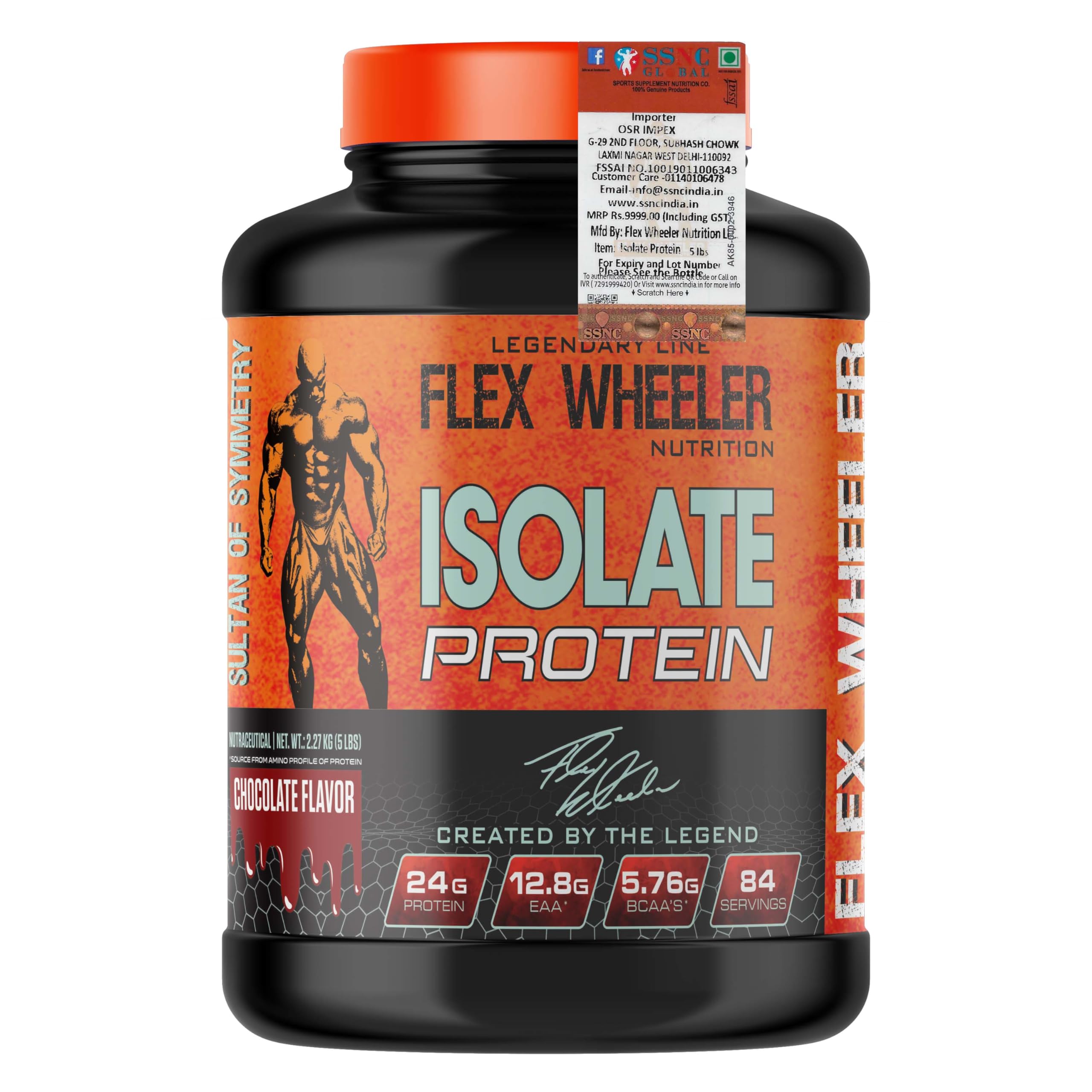 Flex Wheeler Nutrition Isolate Protein Powder - 5 lbs (2.7kg) | 81 Servings | Premium Pure Whey Isolate | Fast Absorption & Muscle Recovery | Chocolate Flavor — Amazon image 4