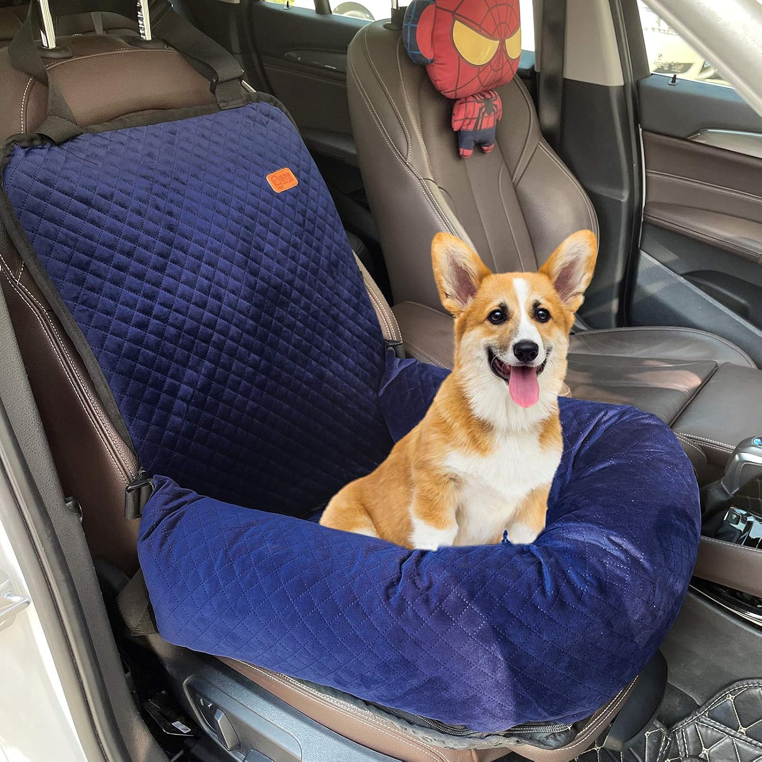 Washable Dog Car Seat Pet Booster Seat Removable Dog Cat Travel Safety Velvet Car Seat Soft Touch
