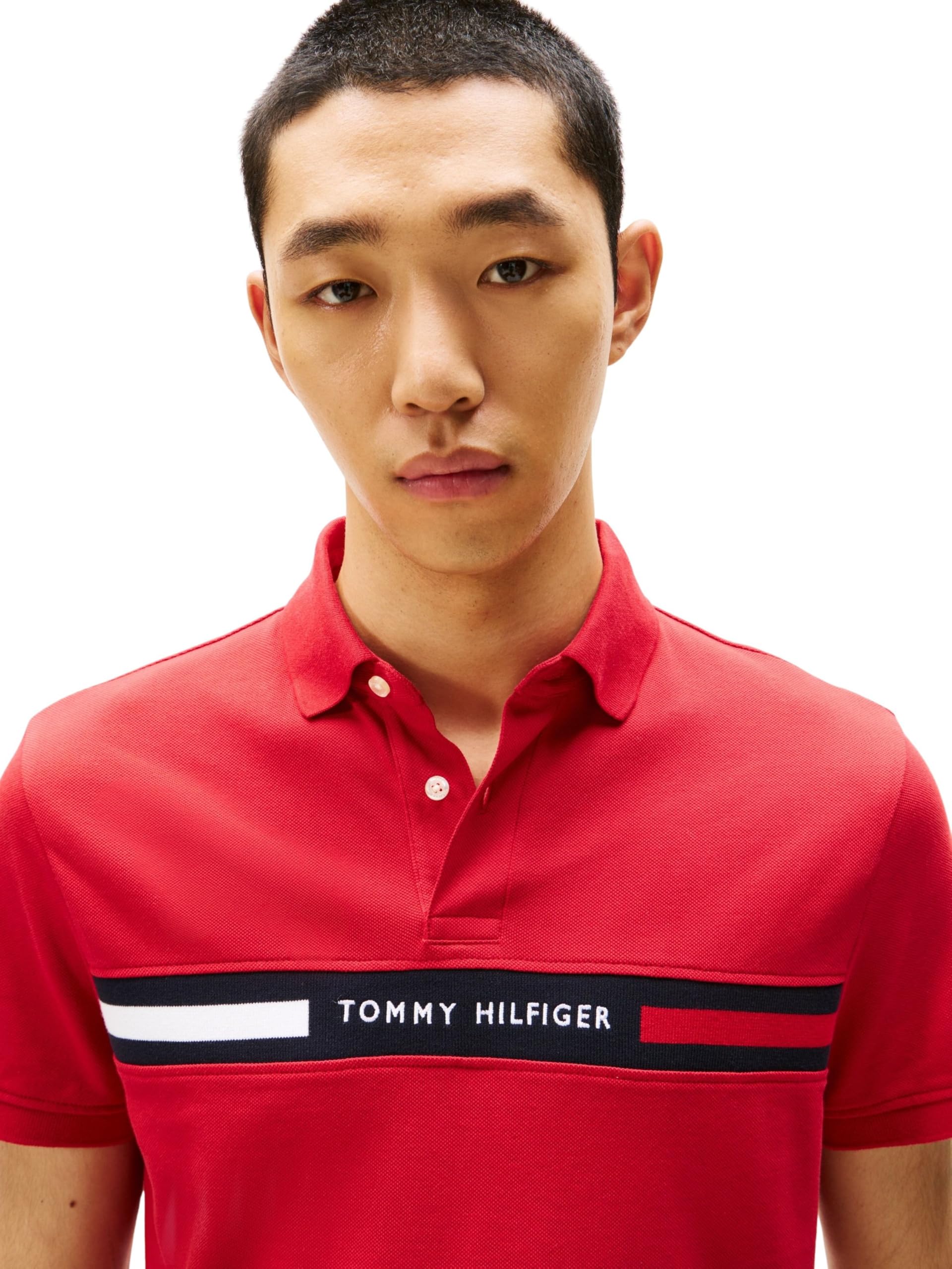 Tommy Hilfiger Herren Poloshirt Kurzarm Chest Insert Regular Fit – Bild 2