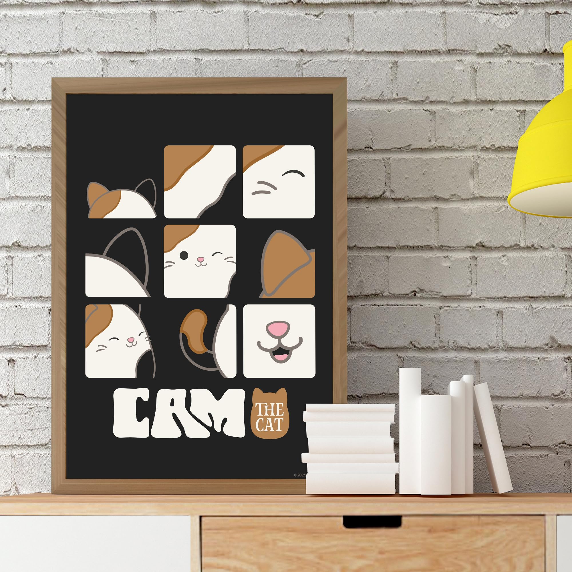 Themed Multicolour Squishmallows Print - Cam The Cat Close Ups Poster Wall Art (21Cm X 29.7Cm - A4)