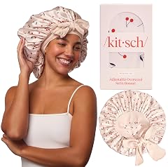 Kitsch XL Satin Bonnet for Sleeping - Softer Than Silk Bonnet For Sleeping Women - Secure Fit Adjustable