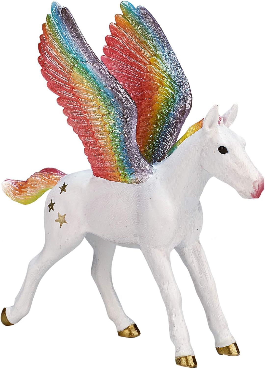 MOJO Pegasus Baby Rainbow Realistic Fantasy Toy Replica Hand Painted Figurine
