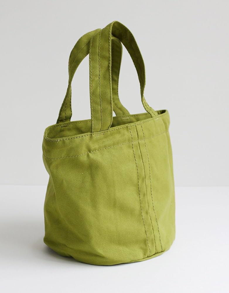 Amazon.co.jp: インド製 綿 キャンバス トート バッグ S オリーブ