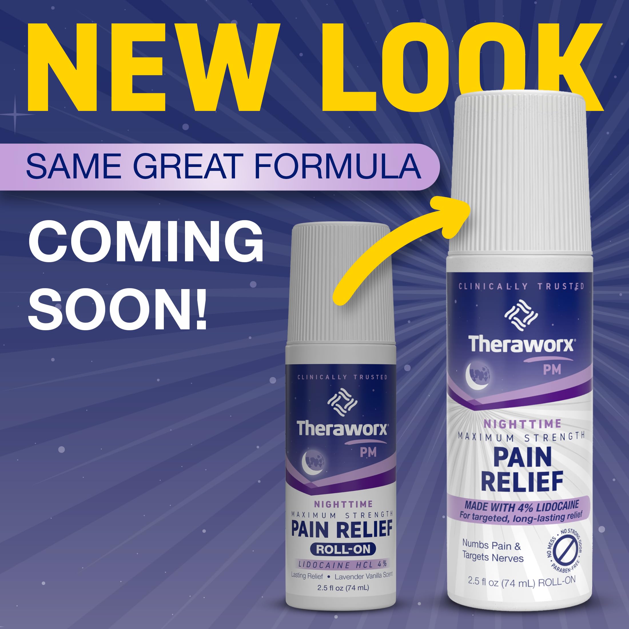 Theraworx Nighttime Maximum Strength Pain Relief Roll-on - 2.5oz (2 Count) — Amazon image 2