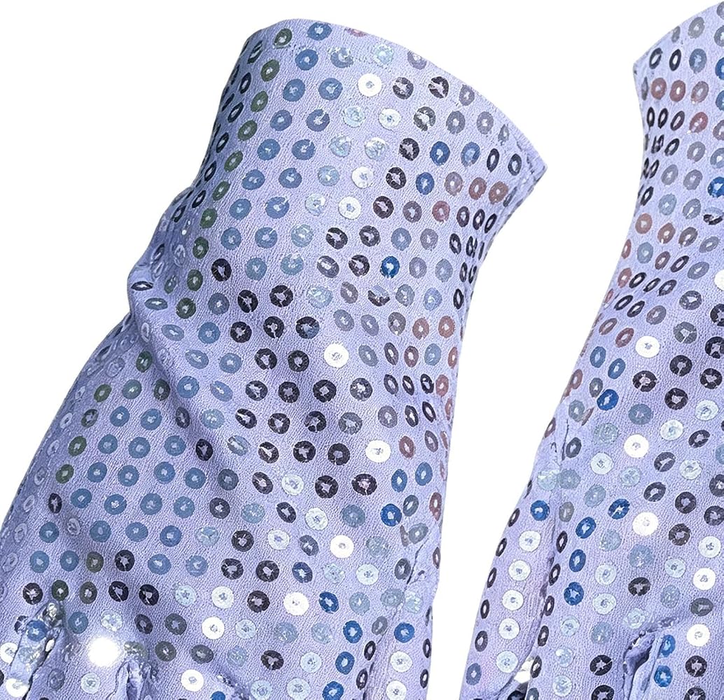 Guantes De Lentejuelas Con Purpurina – Brillantes Y Flexibles Para Fiestas, Conciertos, Cosplay Y Fotos – Talla única De 23 Cm