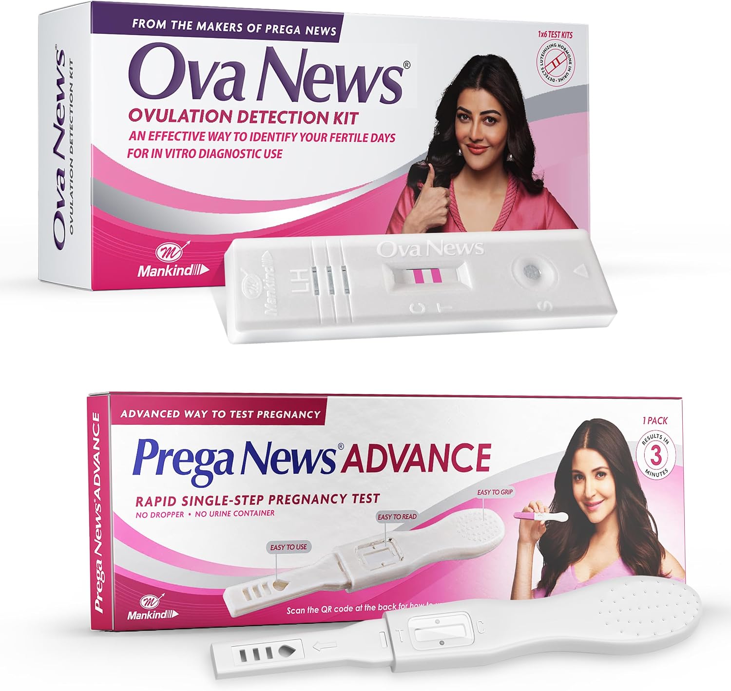 Prega News Advance& Combo|Easy To Use Test Kits|Accurately Track Ovulation&Detect Pregnancy