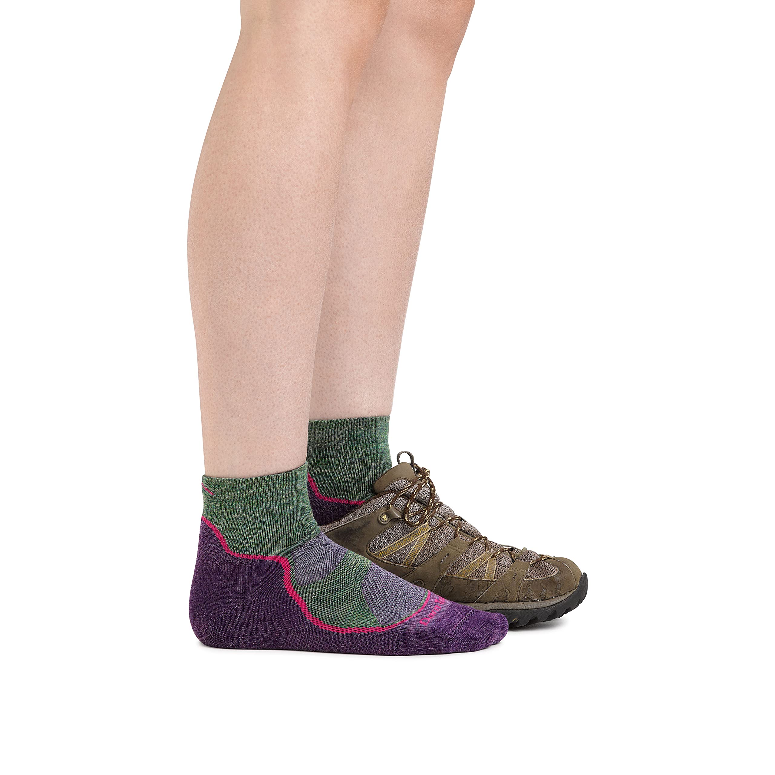 Darn Tough Damen 1987 Light Hiker 1/4 Lightweight with Cushion
