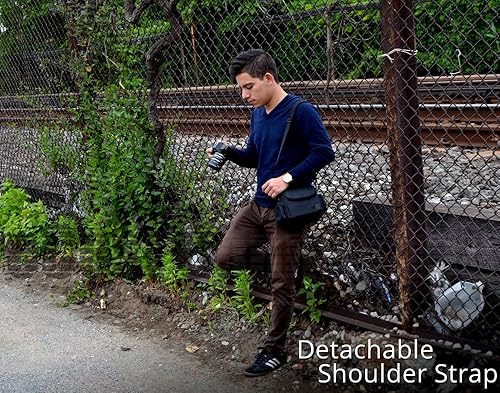 Miniatura 7 de eCostConnection Bolsa de equipo de cámara acolchada suave y mediana compatible con cámaras Canon, Sony, Nikon, Olympus, Fuji, Samsung y equipos