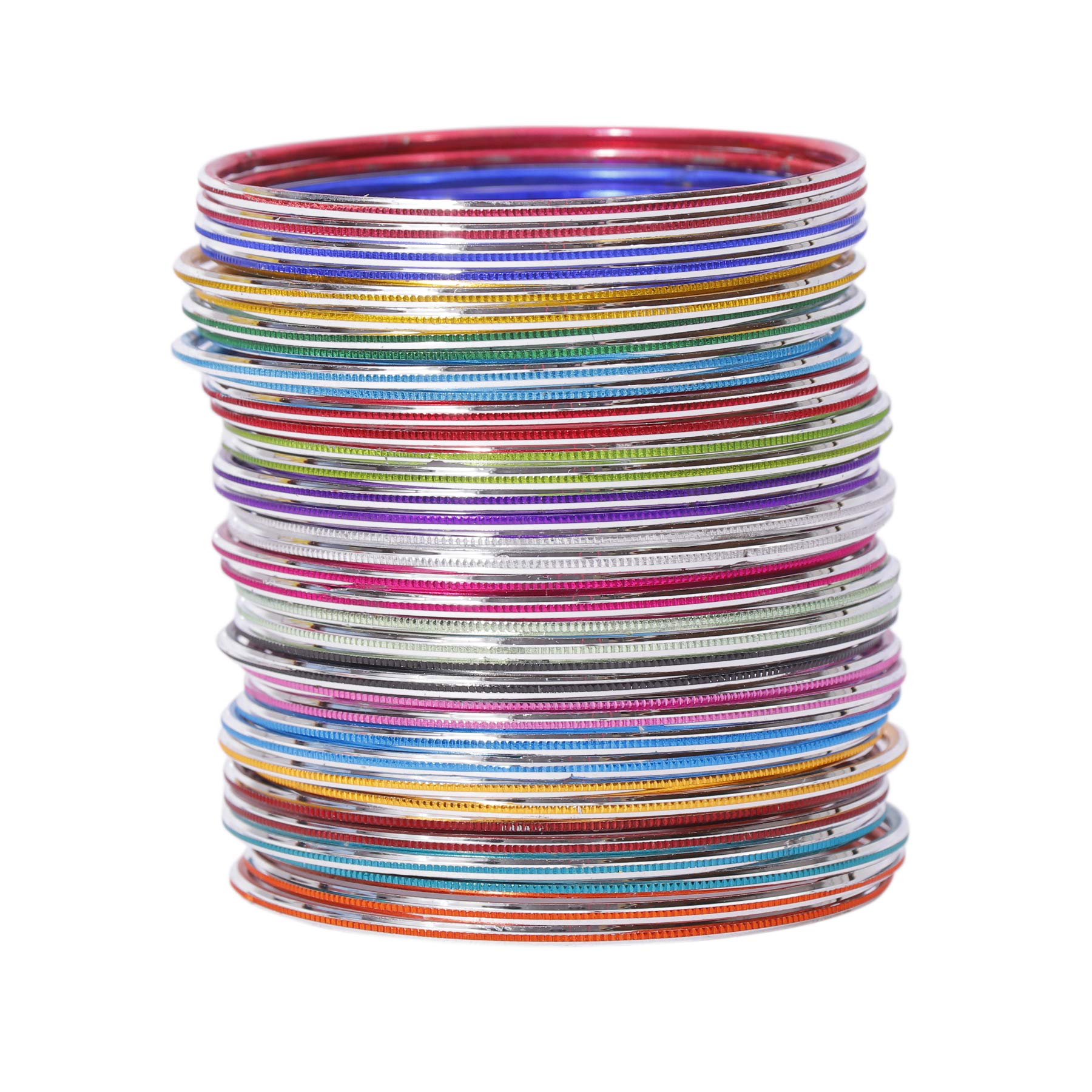 NAVMAV Multicolor Churi Traditional Beautiful Plain Design Glossy Finish Base Metal Bangles set of 36 Bangle for Women & Girls (2.6) (B0BVG2P5CG) Amazon Price History, Amazon Price Tracker