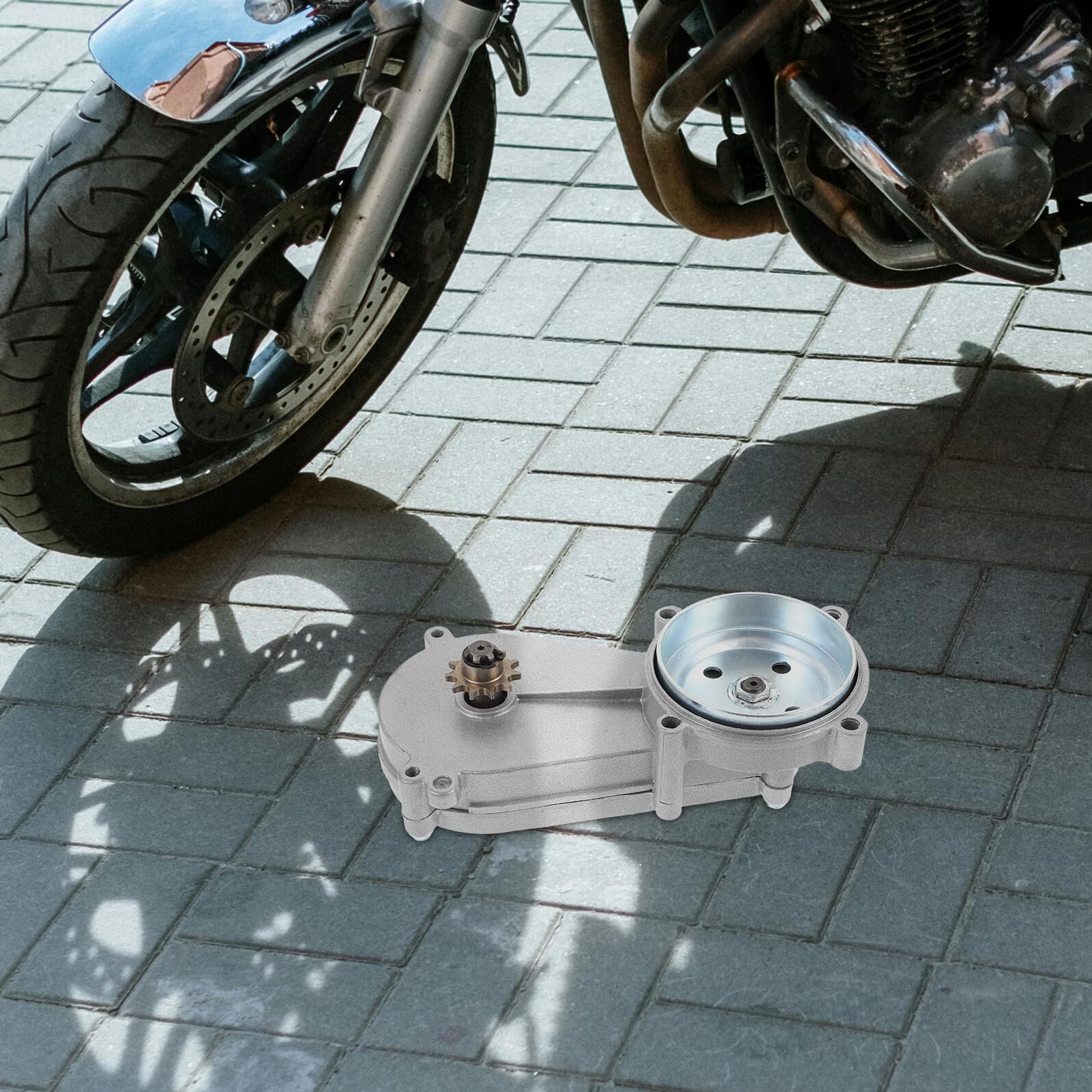 Cabilock Caja Reductora de Engranajes para Minimoto Todoterreno Compatible Motor 4749cc 2 Tiempos Engranaje t8F-11t Tamaño Accesorio de Transmisión Resistente para Motos de Cross y