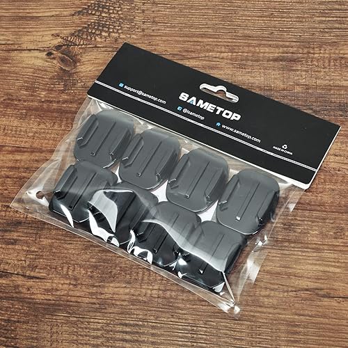 Miniatura 7 de Sametop Soportes adhesivos para casco de montaje plano curvado 3M compatible con GoPro Hero 11, 10, 9, 8, 7, 6, 5, 4, session, 3+, 3, 2, 1, Hero
