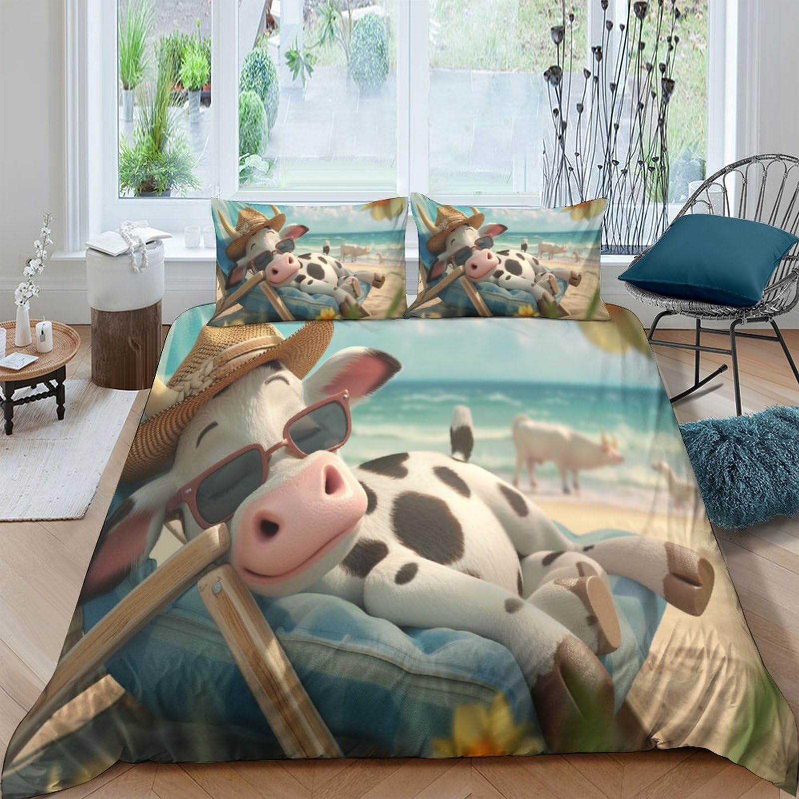 Parure de lit 220x240 respirante avec zip pour des nuits douces et réparatrices