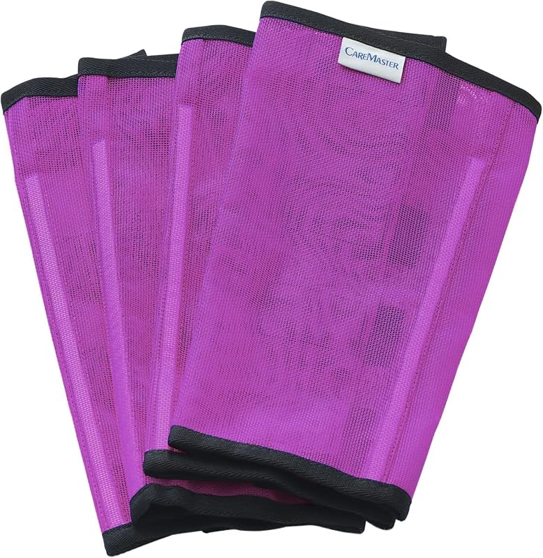 Botas Antimoscas para Cavalos com Tela Respirável e Fixação Antiderrapante CareMaster, Tamanho Médio, Pacote com 4